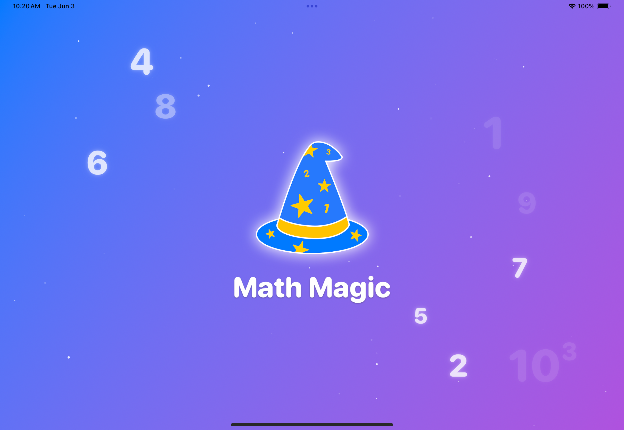 Math Magic app splash screen